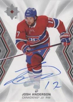 2021-22 Upper Deck Ultimate Collection - Autographs #75 Josh Anderson Front