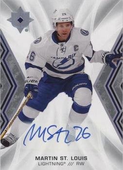 2021-22 Upper Deck Ultimate Collection - Autographs #86 Martin St. Louis Front