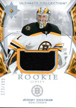 2021-22 Upper Deck Ultimate Collection - Ultimate Rookies Jersey #195 Jeremy Swayman Front