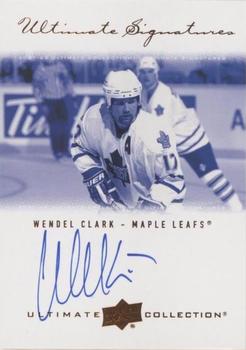 2021-22 Upper Deck Ultimate Collection - 2000-01 Ultimate Signatures Retro #USR-WC Wendel Clark Front