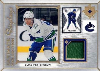 2021-22 Upper Deck Ultimate Collection - Ultimate Display Jersey #UD-EP Elias Pettersson Front