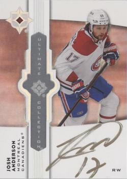 2021-22 Upper Deck Ultimate Collection - Ultimate Emblems Auto #UE-AN Josh Anderson Front