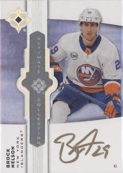 2021-22 Upper Deck Ultimate Collection - Ultimate Emblems Auto #UE-BN Brock Nelson Front