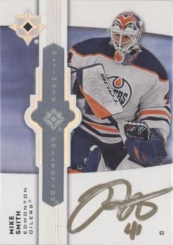 2021-22 Upper Deck Ultimate Collection - Ultimate Emblems Auto #UE-MS Mike Smith Front