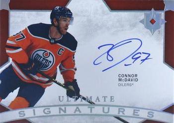 2021-22 Upper Deck Ultimate Collection - Ultimate Signatures #US-CM Connor McDavid Front