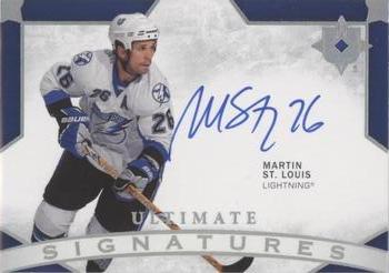 2021-22 Upper Deck Ultimate Collection - Ultimate Signatures #US-MS Martin St. Louis Front