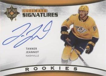 2021-22 Upper Deck Ultimate Collection - Ultimate Signatures Rookies #USR-PI Tanner Jeannot Front