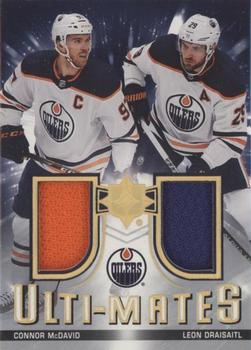 2021-22 Upper Deck Ultimate Collection - Ulti-Mates Jersey #UTM-MD Connor McDavid / Leon Draisaitl Front