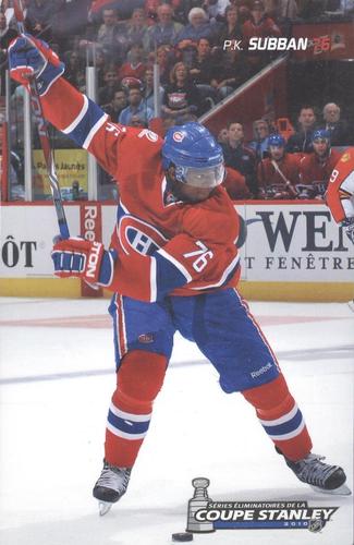2009-10 Montreal Canadiens Playoffs Postcards #NNO P.K. Subban Front