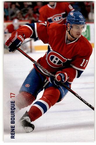 2013-14 Montreal Canadiens Playoffs Postcards #NNO Rene Bourque Front