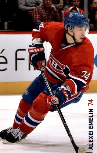 2013-14 Montreal Canadiens Playoffs Postcards #NNO Alexei Emelin Front
