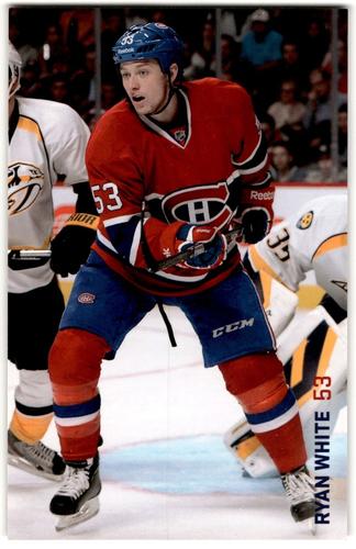 2013-14 Montreal Canadiens Playoffs Postcards #NNO Ryan White Front