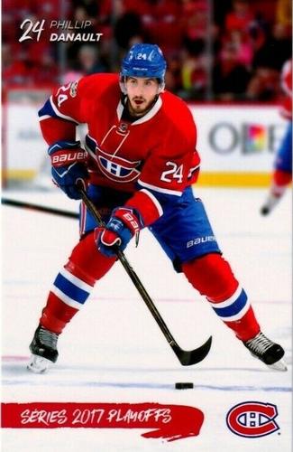 2016-17 Montreal Canadiens Playoffs Postcards #NNO Phillip Danault Front