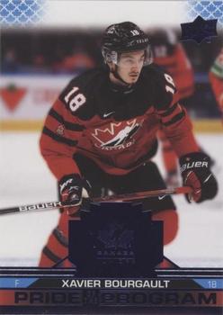 2022-23 Upper Deck Team Canada Juniors - Blue #80 Xavier Bourgault Front
