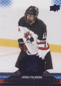 2022-23 Upper Deck Team Canada Juniors - Blue #88 Josh Filmon Front