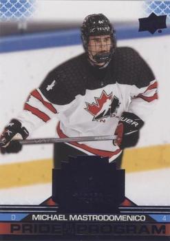 2022-23 Upper Deck Team Canada Juniors - Blue #95 Michael Mastrodomenico Front