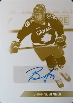 2022-23 Upper Deck Team Canada Juniors - Printing Plates Yellow #50 Brianne Jenner Front