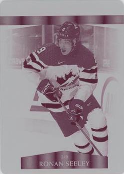 2022-23 Upper Deck Team Canada Juniors - Program of Excellence Printing Plates Magenta Achievements #106 Ronan Seeley Front