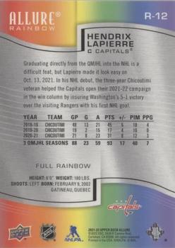 2021-22 Upper Deck Allure - Full Rainbow Achievements #R-12 Hendrix Lapierre Back