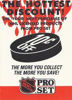 1990-91 Pro Set - Discount Offers #NNO 10 Cents Off Offer (The Hottest Discount!) Front