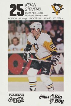 1990-91 Coke/Elby's Pittsburgh Penguins #NNO Kevin Stevens Front