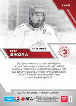 2023-24 SportZoo Live Tipsport ELH #L-23 Petr Sikora Back