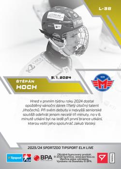 2023-24 SportZoo Live Tipsport ELH #L-38 Štěpán Hoch Back