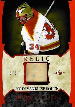 2022-23 Leaf In The Game Used - Game Used Relics Red Spectrum #GUR-18 John Vanbiesbrouck Front