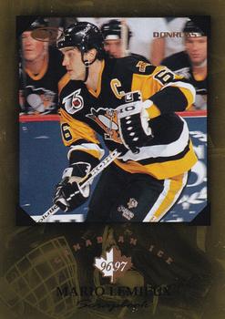 1996-97 Donruss Canadian Ice - Mario Lemieux Scrapbook Executive Proofs #9 Mario Lemieux Front