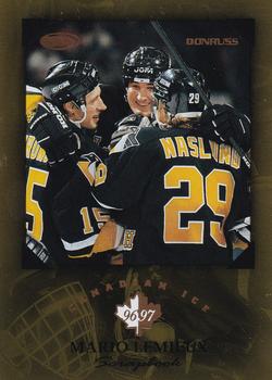 1996-97 Donruss Canadian Ice - Mario Lemieux Scrapbook Executive Proofs #14 Mario Lemieux Front