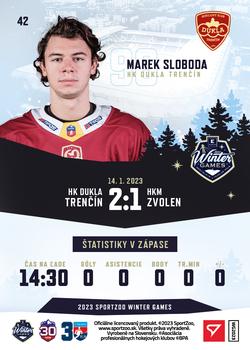 2023 SportZoo Winter Games #42 Marek Sloboda Back