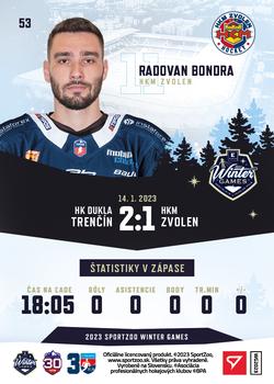 2023 SportZoo Winter Games #53 Radovan Bondra Back