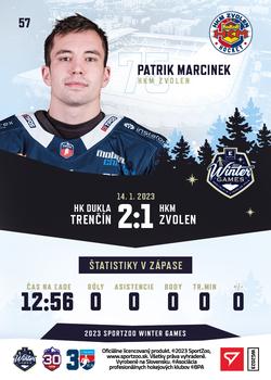2023 SportZoo Winter Games #57 Patrik Marcinek Back