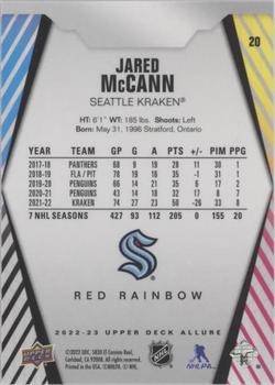 2022-23 Upper Deck Allure - Red Rainbow #20 Jared McCann Back