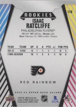 2022-23 Upper Deck Allure - Red Rainbow #110 Isaac Ratcliffe Back