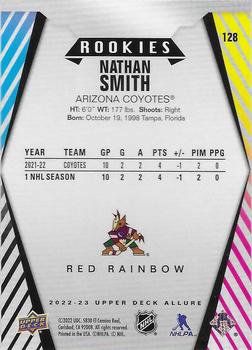 2022-23 Upper Deck Allure - Red Rainbow #128 Nathan Smith Back