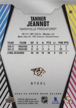2022-23 Upper Deck Allure - Steel #91 Tanner Jeannot Back