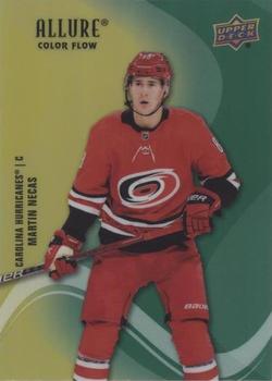 2022-23 Upper Deck Allure - Color Flow Yellow-Green #SF-24 Martin Necas Front