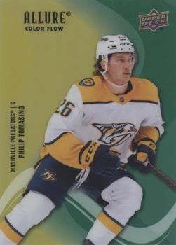 2022-23 Upper Deck Allure - Color Flow Yellow-Green #SF-39 Philip Tomasino Front