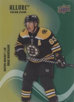 2022-23 Upper Deck Allure - Color Flow Yellow-Green #SF-58 Brad Marchand Front