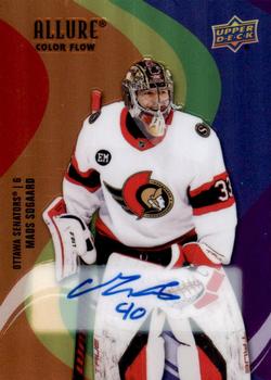2022-23 Upper Deck Allure - Color Flow Autographs Full Rainbow #SF-15 Mads Sogaard Front