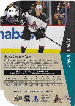 2023-24 Upper Deck - 1994-95 Rookie Die Cuts #RDT-18 Logan Cooley Back