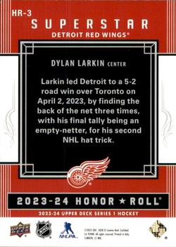2023-24 Upper Deck - Honor Roll #HR-3 Dylan Larkin Back