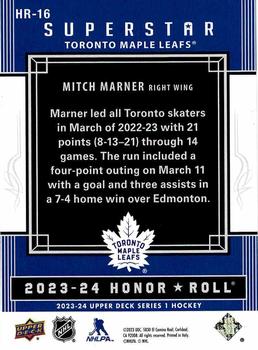 2023-24 Upper Deck - Honor Roll #HR-16 Mitch Marner Back