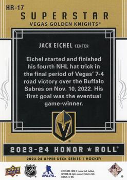 2023-24 Upper Deck - Honor Roll #HR-17 Jack Eichel Back