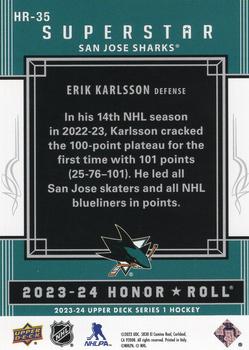 2023-24 Upper Deck - Honor Roll #HR-35 Erik Karlsson Back