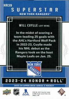 2023-24 Upper Deck - Honor Roll #HR39 Will Cuylle Back
