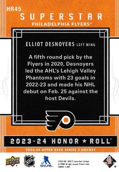 2023-24 Upper Deck - Honor Roll #HR45 Elliot Desnoyers Back