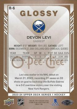 2023-24 Upper Deck - O-Pee-Chee Glossy #R-6 Devon Levi Back