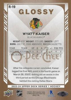 2023-24 Upper Deck - O-Pee-Chee Glossy #R-19 Wyatt Kaiser Back